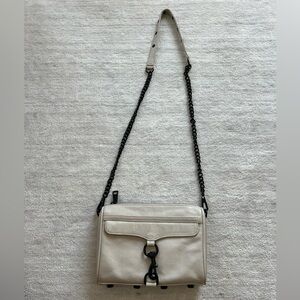 Rebecca Minkoff Nude & Black Leather Mac Crossbody